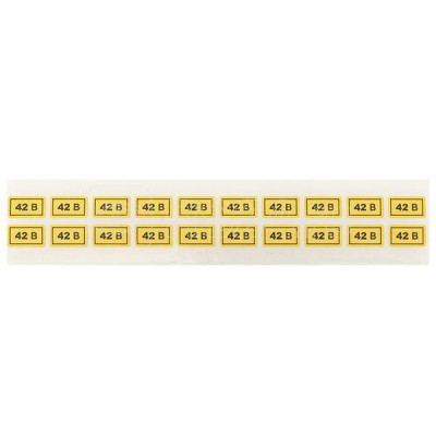 Наклейка "42В" 10х15мм
