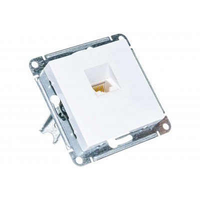 Розетка 1-м AtlasDesign RJ45 кат.5E жемчуж.