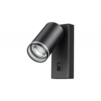 NOVOTECH 370928 OVER NT22 163 черн. св-к накл.GU10 50W 220V MOLO