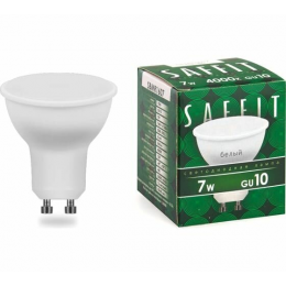Лампа светодиодная LED 7вт 230в GU10 теплый SBMR1607    SAFFIT