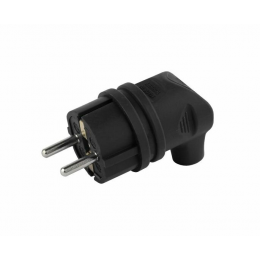 AY-KA (АЙКА) вилка угловая каучук 2P+PE 1х16А 220-24V IP44 (Турция) 5511200