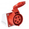 Розетка стационарная ST-125 32А 380В 3P+PE+N IP44 RST32-125-44 STEKKER