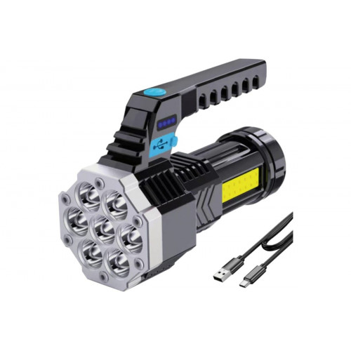 Ручной аккумуляторный фонарь UltraFlash 53404: 2 мощных света и до 15 часов работы!