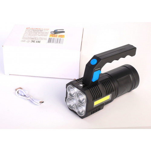 Ручной аккумуляторный фонарь UltraFlash 53766: яркий свет и долгая работа!